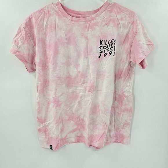 Dutch bros coffee tshirt tee small pink tie dye - Picture 1 of 3